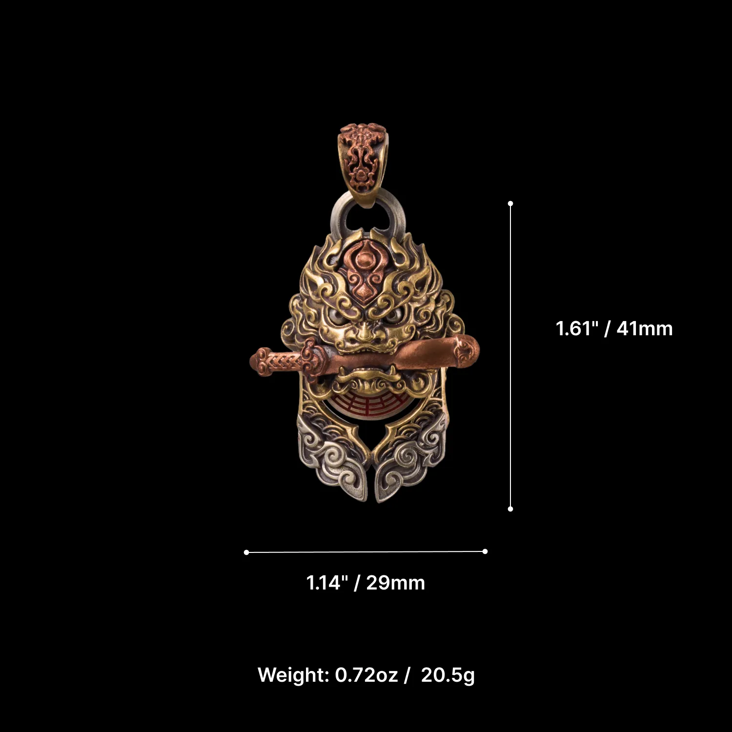 Shan Gui Lion Sword Pendant - Image 10