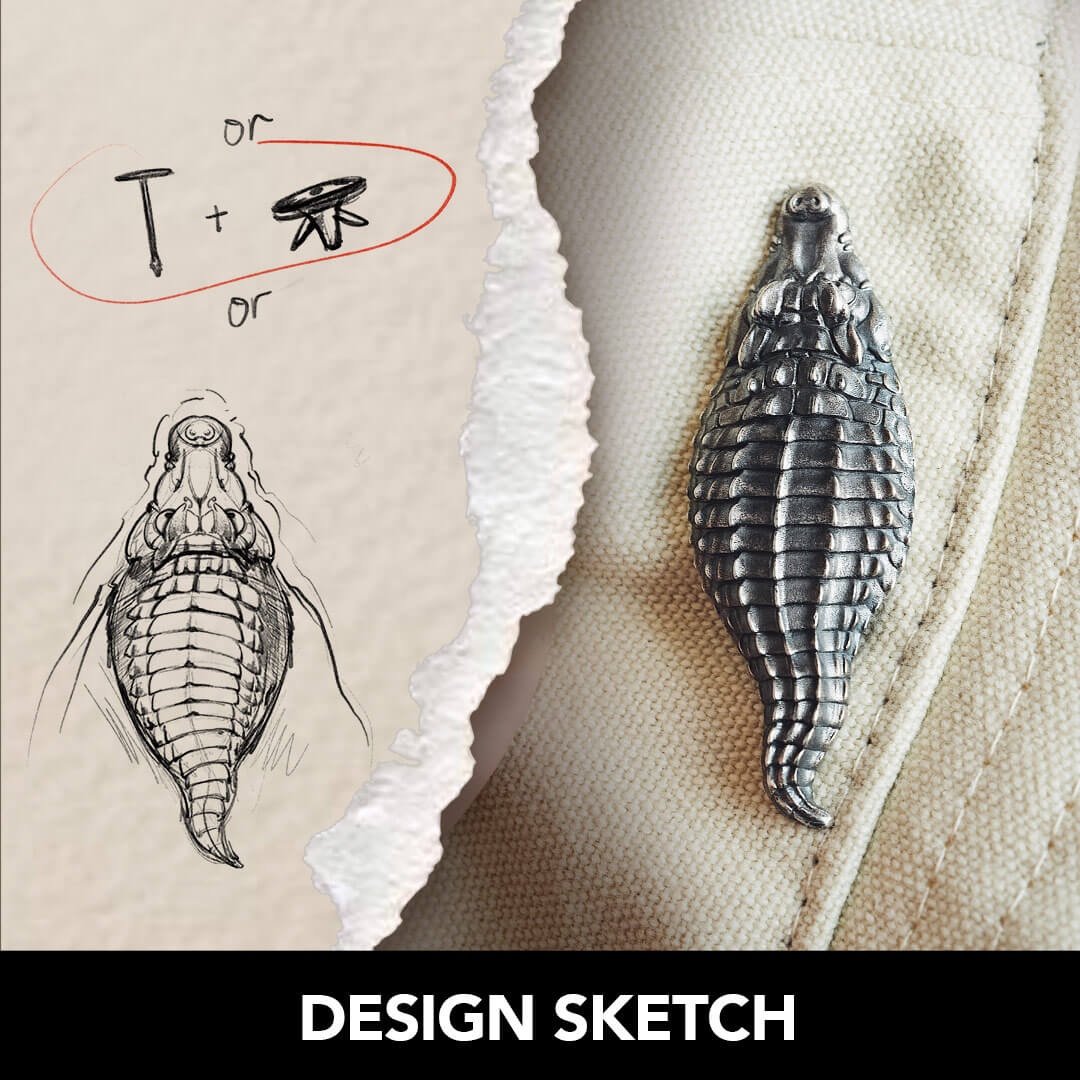 Crocodile Brooch - Image 5