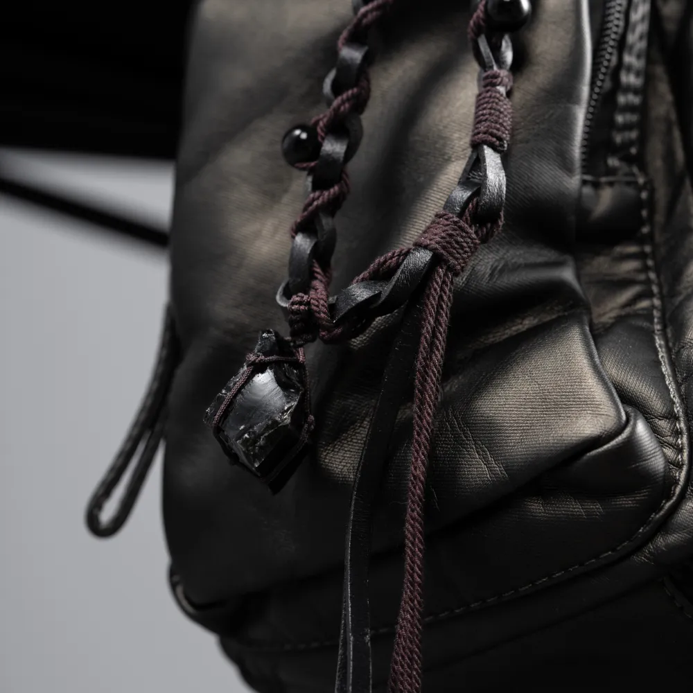 Crystal Braided Leather Keychain - Image 7