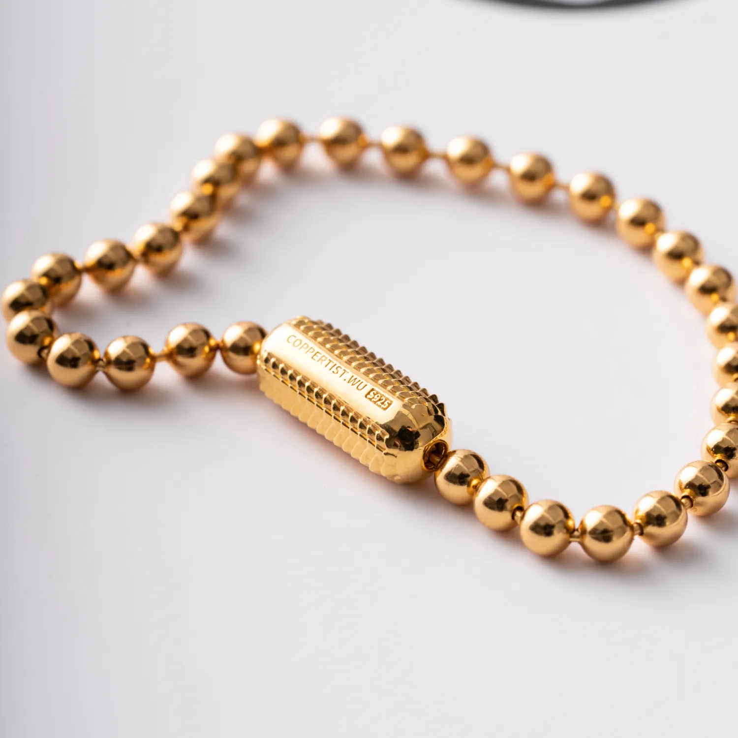 Snake Scale Ball Chain Bracelet - 4mm - Image 5