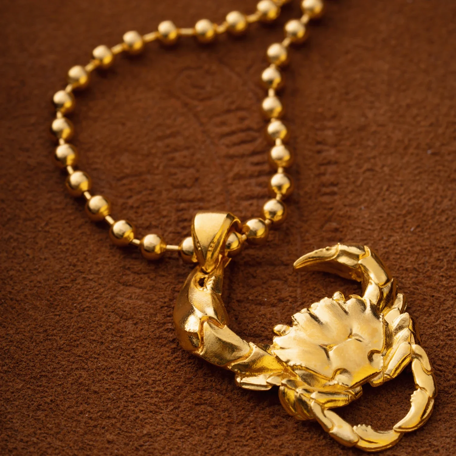 Snake Scale Ball Chain Necklace - 4mm - Image 4