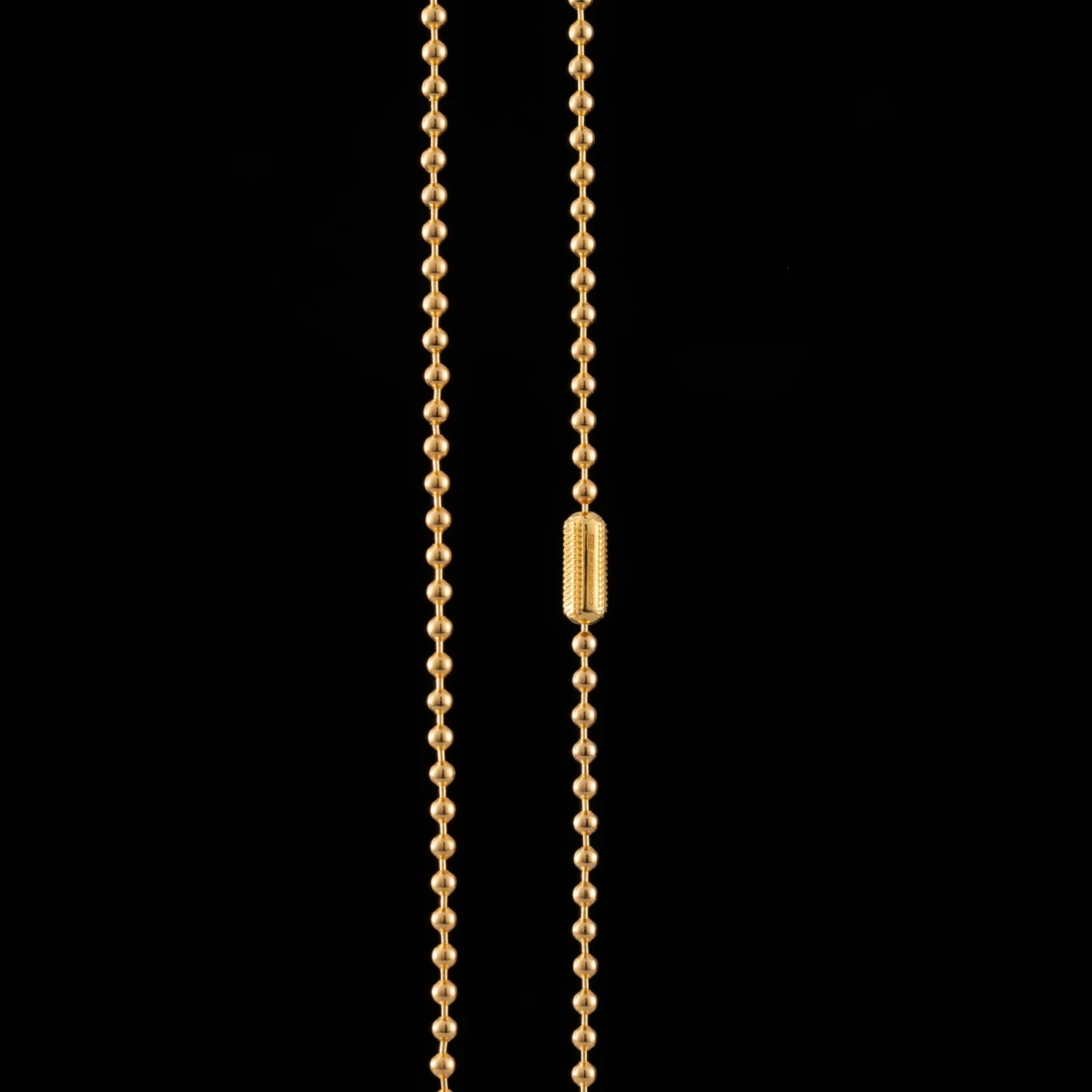 Snake Scale Ball Chain Necklace - 4mm - Image 5