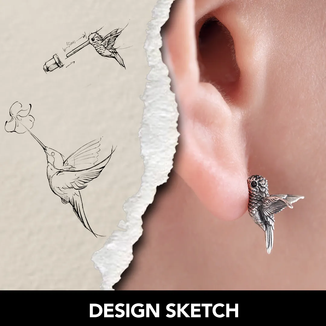 Hummingbird Earrings - Image 3