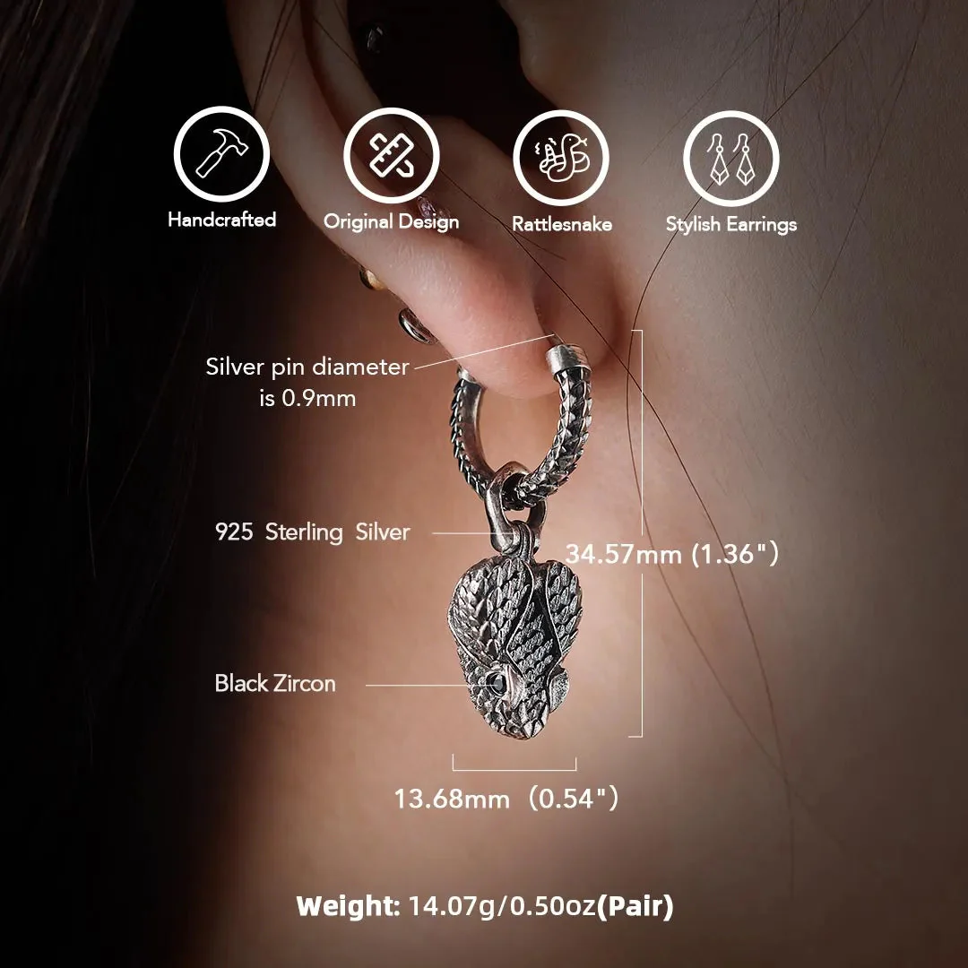 Rattlesnake Head Earrings - Image 11
