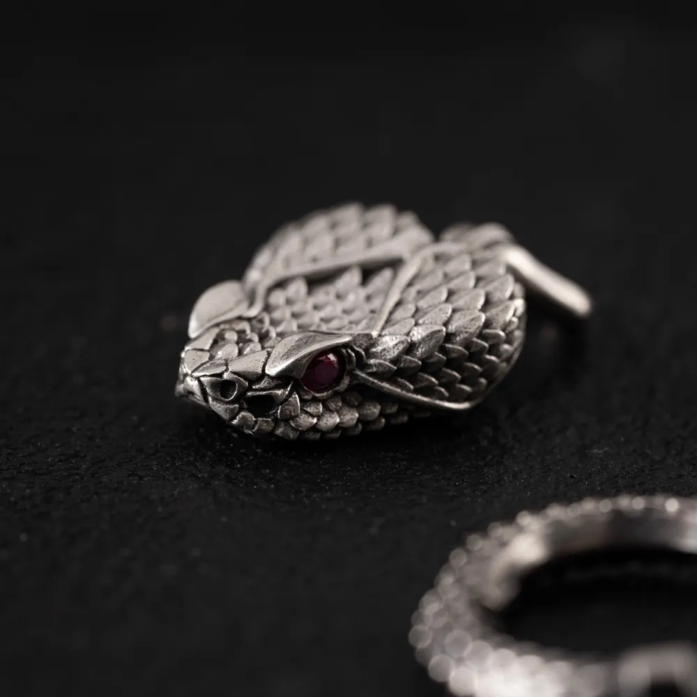 Rattlesnake Head Earrings - Image 6