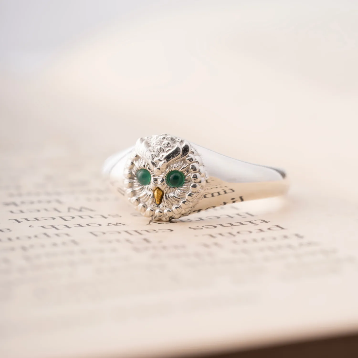 Slim Owl Ring - Image 5