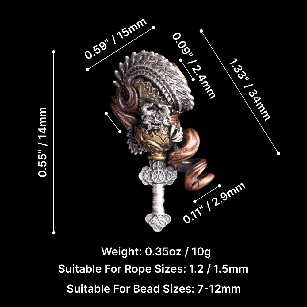 Dragon Spine Blade Gourd Three-way Bead - Image 25