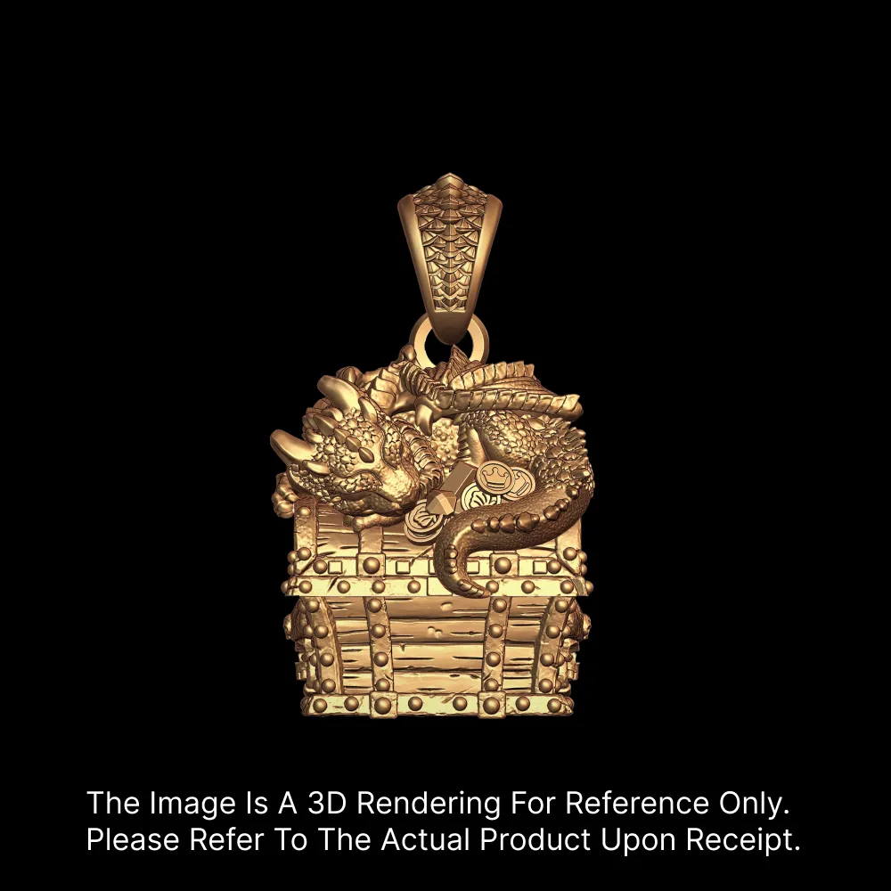 Dragon Treasure Chest Pendant