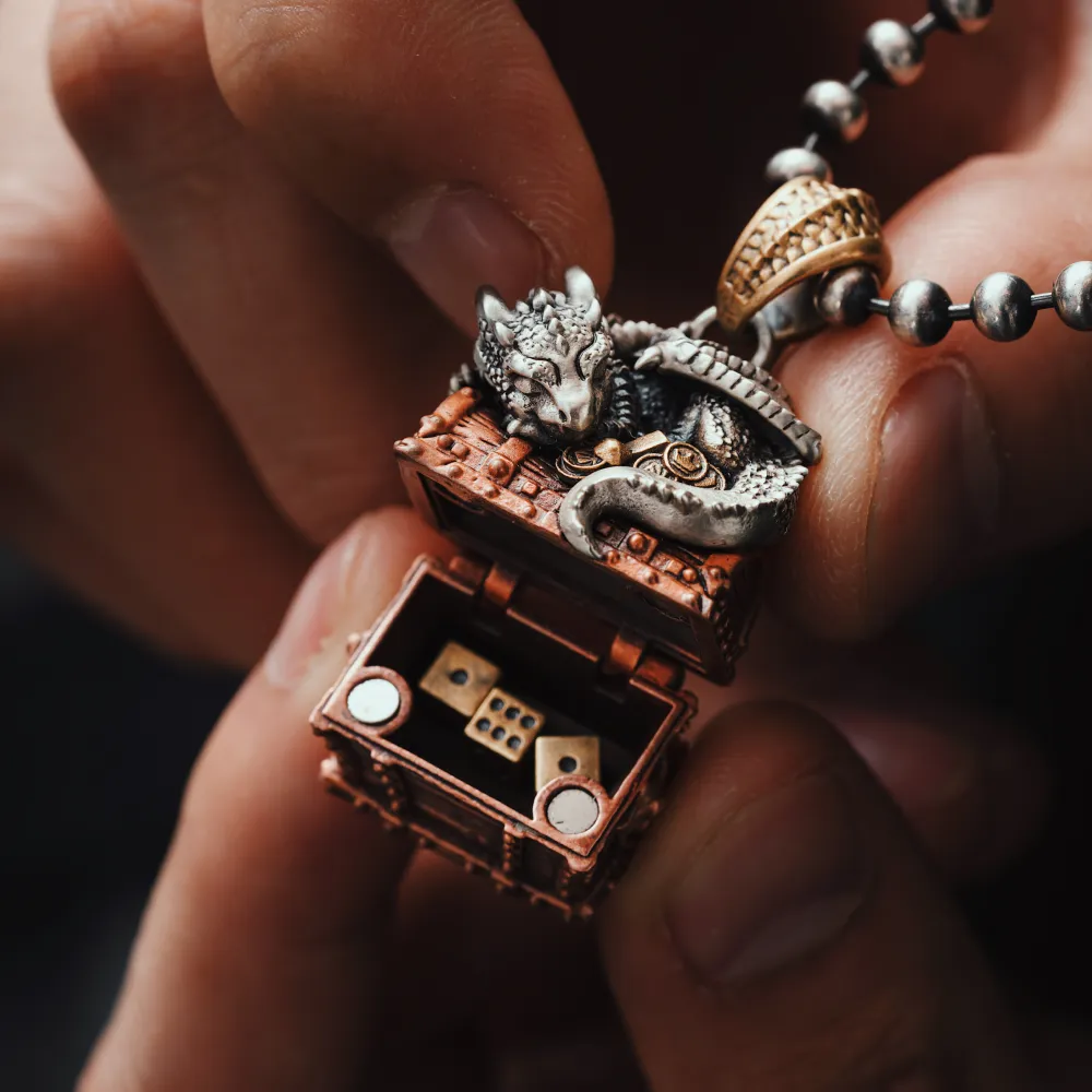 Dragon Treasure Chest Pendant - Image 3
