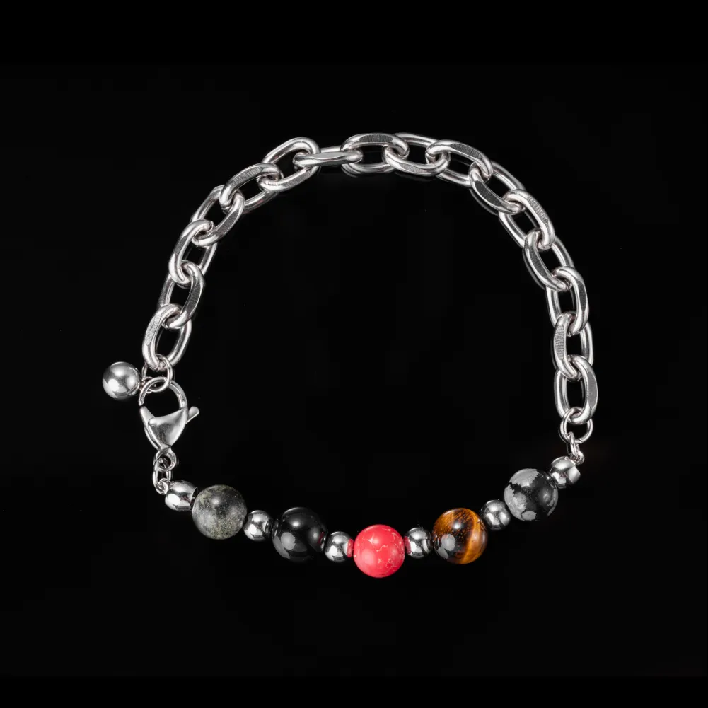 Elemental Chain Bead Bracelet