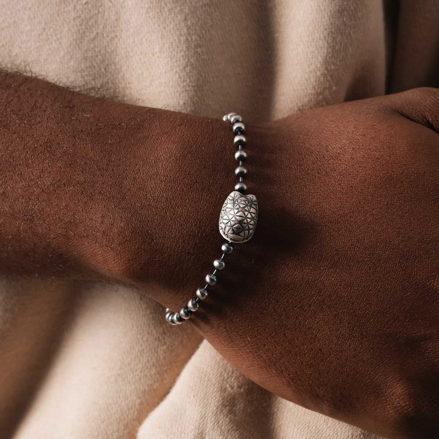 Star Tortoise Ball Chain Bracelet - 4mm - Image 4