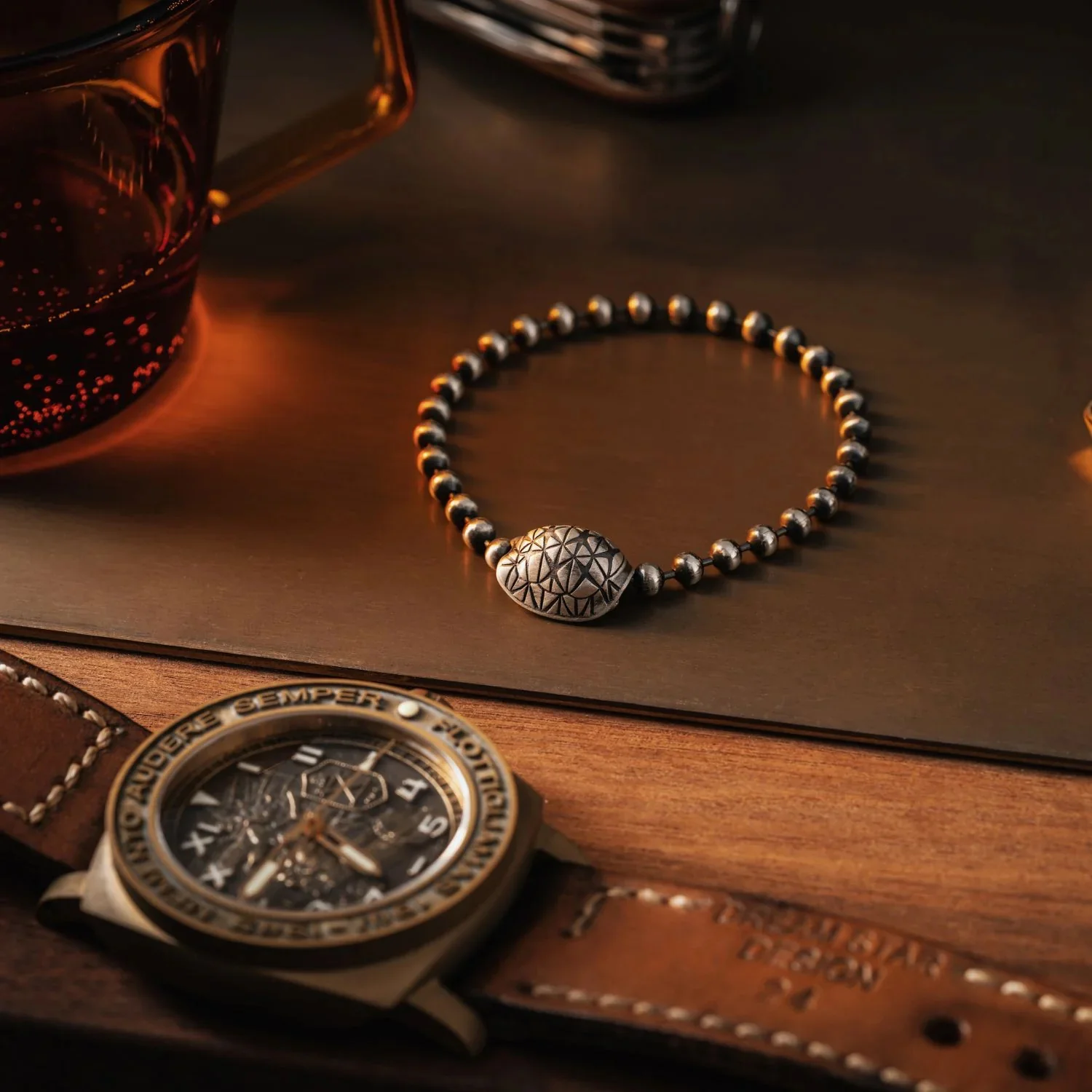 Star Tortoise Ball Chain Bracelet - 4mm - Image 8