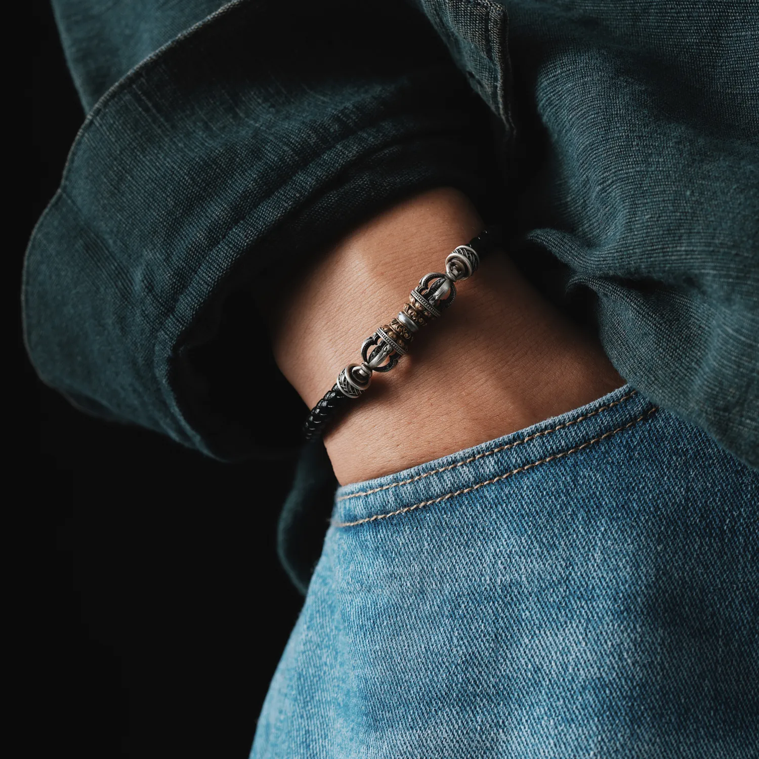 Vajra Leather Bracelet - Image 3