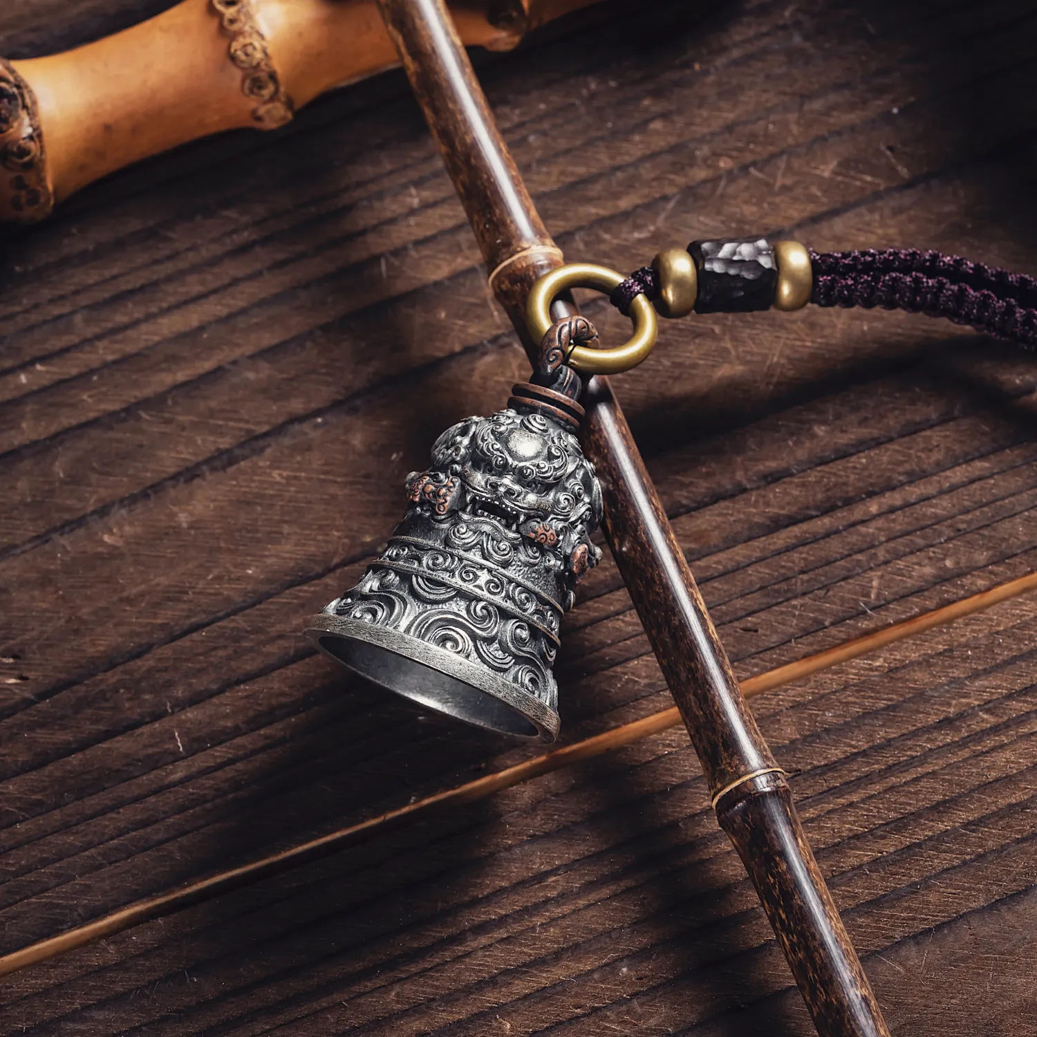 Lion-Biting Sword Bell - Image 2