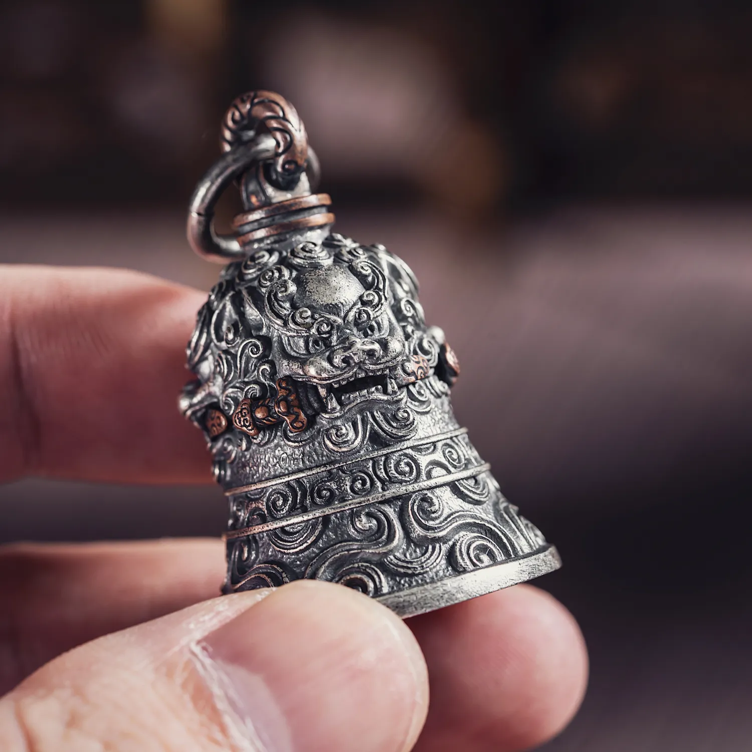 Lion-Biting Sword Bell - Image 4