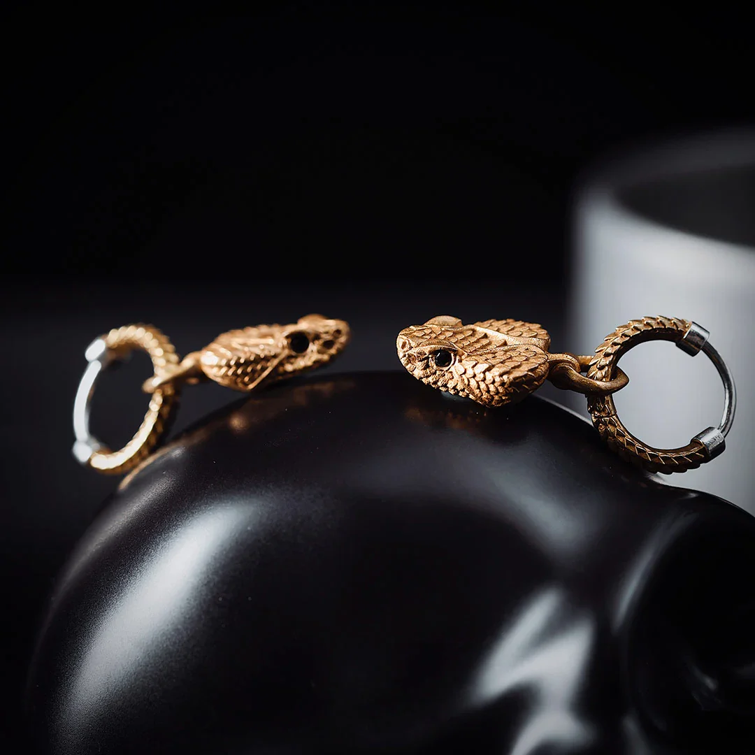 Rattlesnake Head Earrings - Image 10
