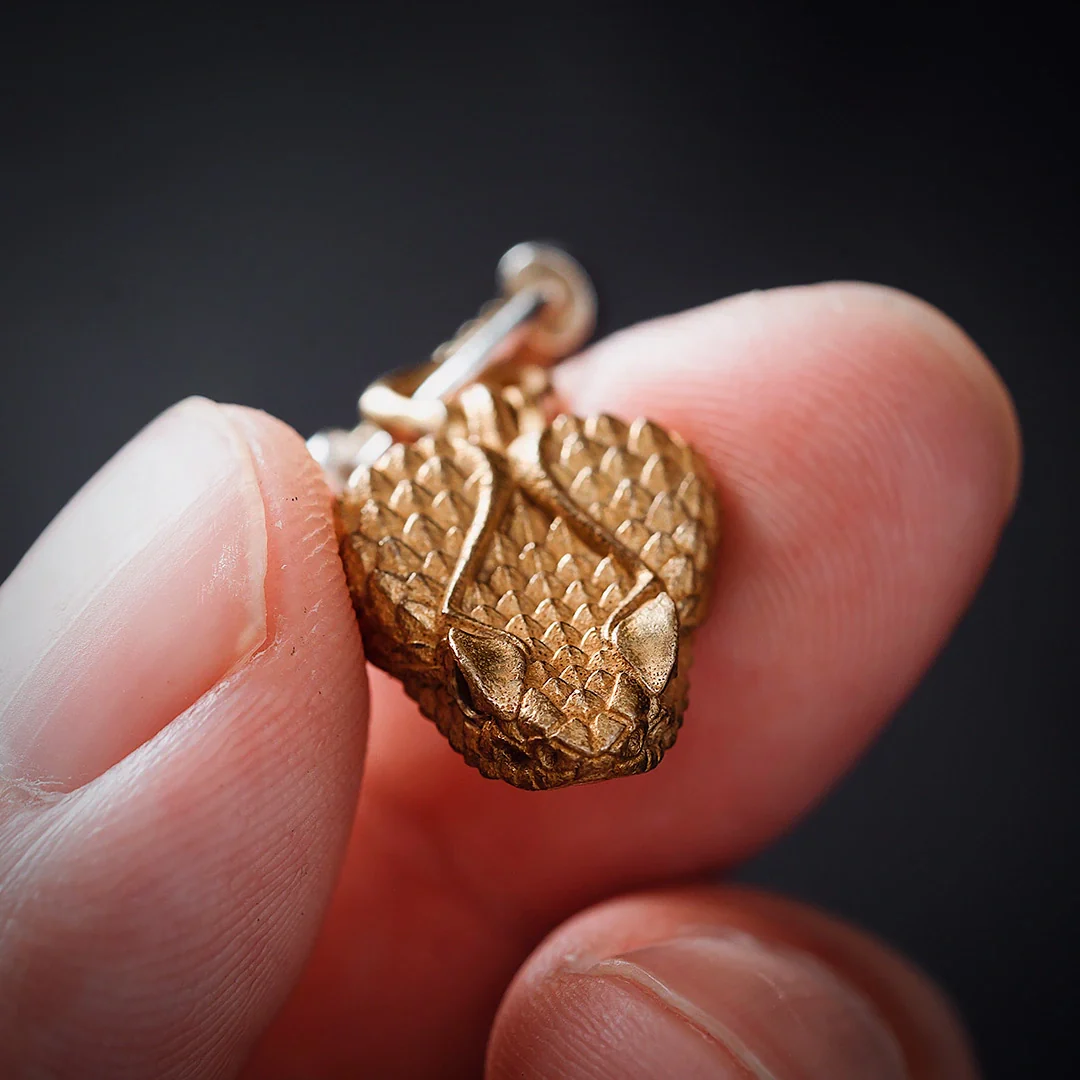 Rattlesnake Head Earrings - Image 6
