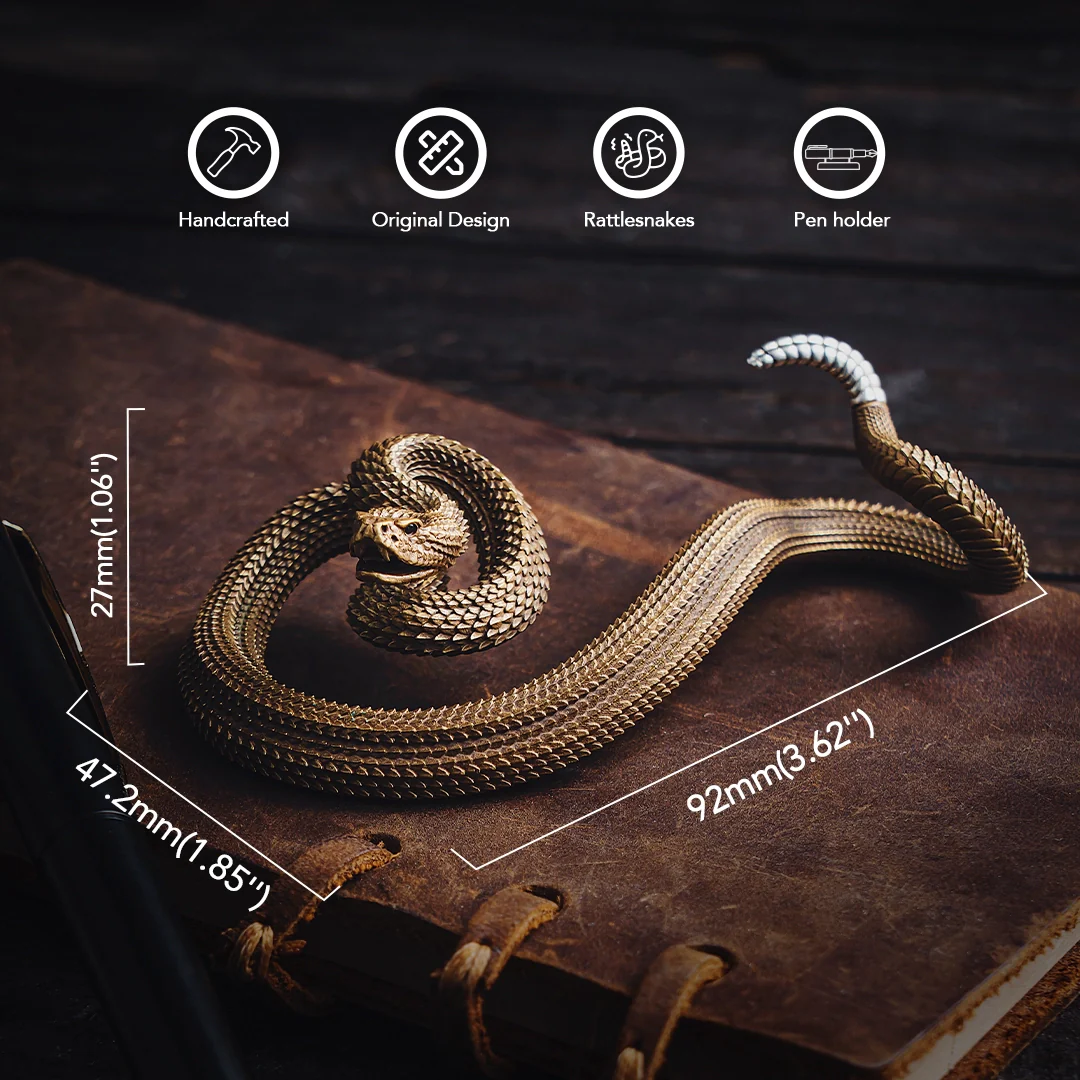 Rattlesnake Pen Holder - Image 4