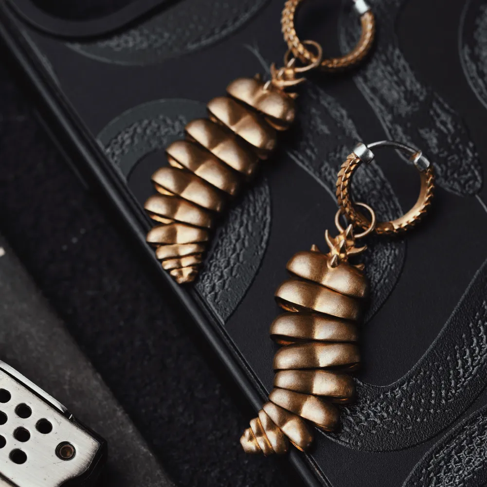 Rattlesnake Tail Earrings - Image 3