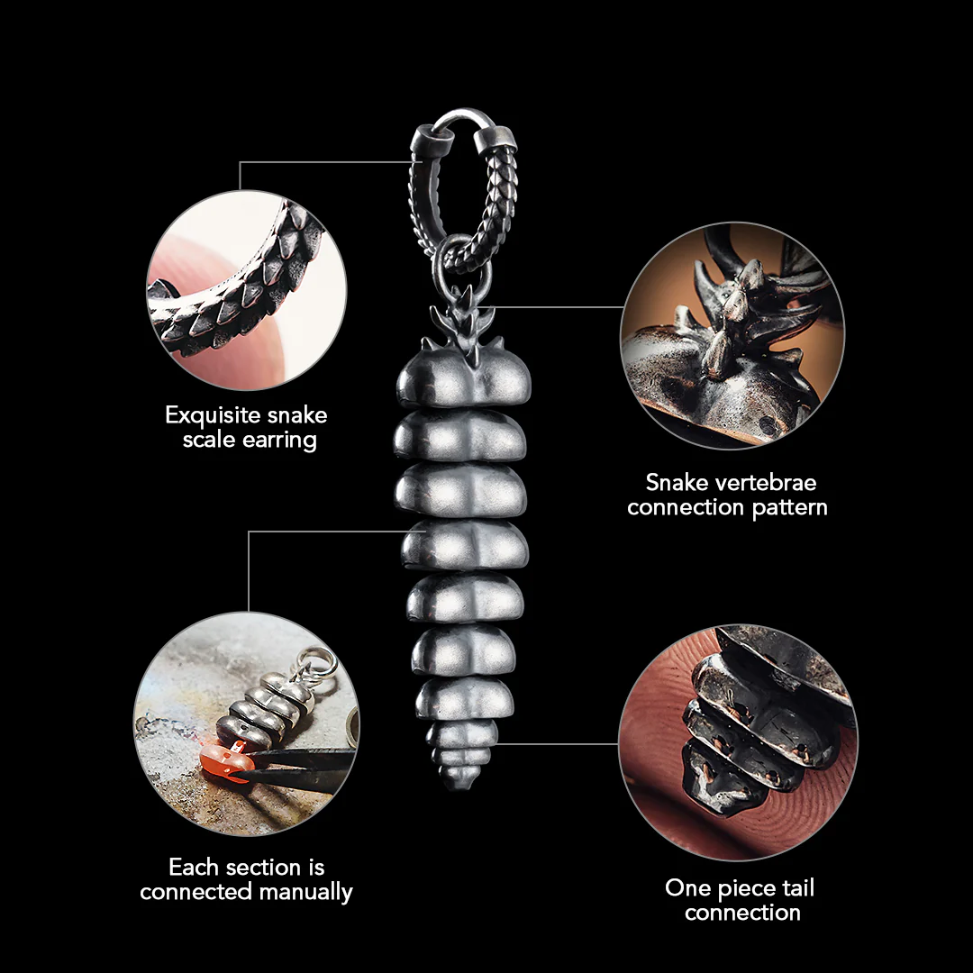 Rattlesnake Tail Earrings - Image 5