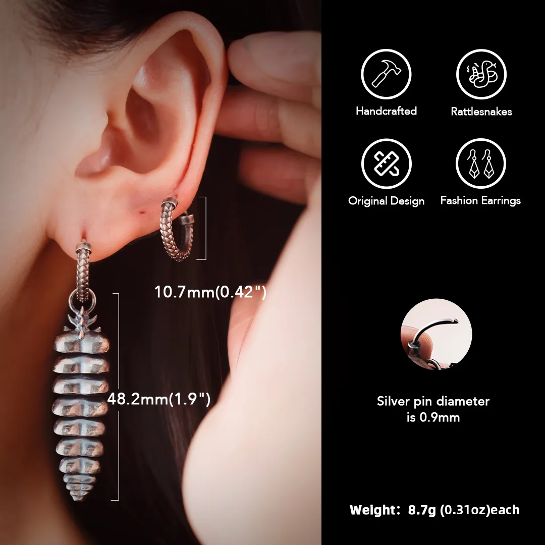 Rattlesnake Tail Earrings - Image 8