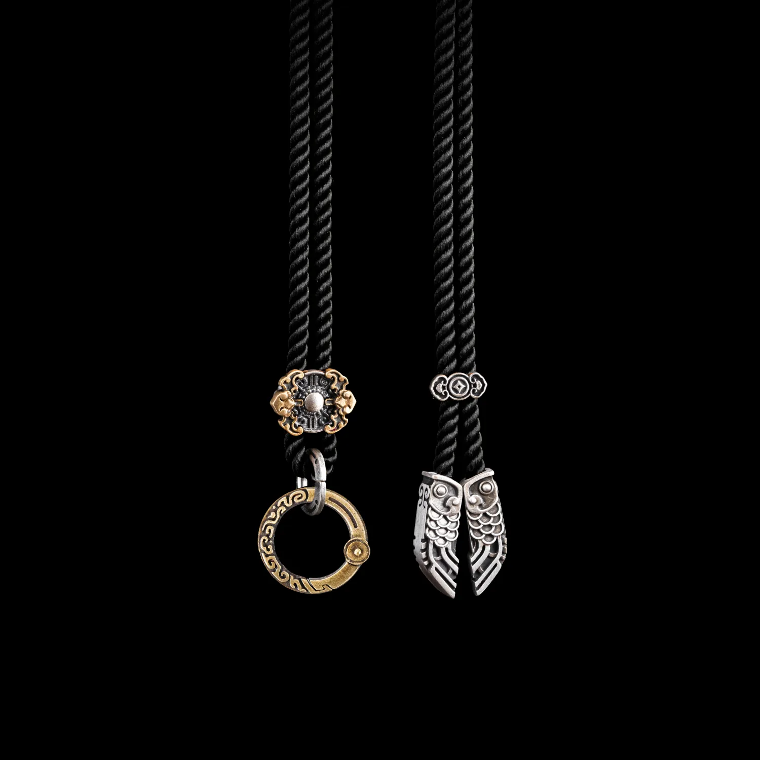 Double Fish Rope Necklace - Image 19