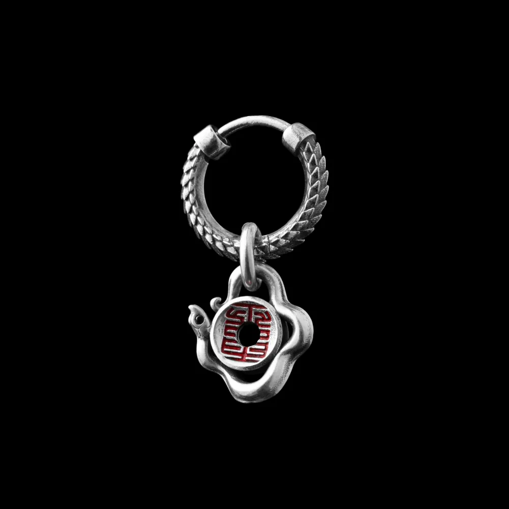 Serpent Charm Earrings - Image 10