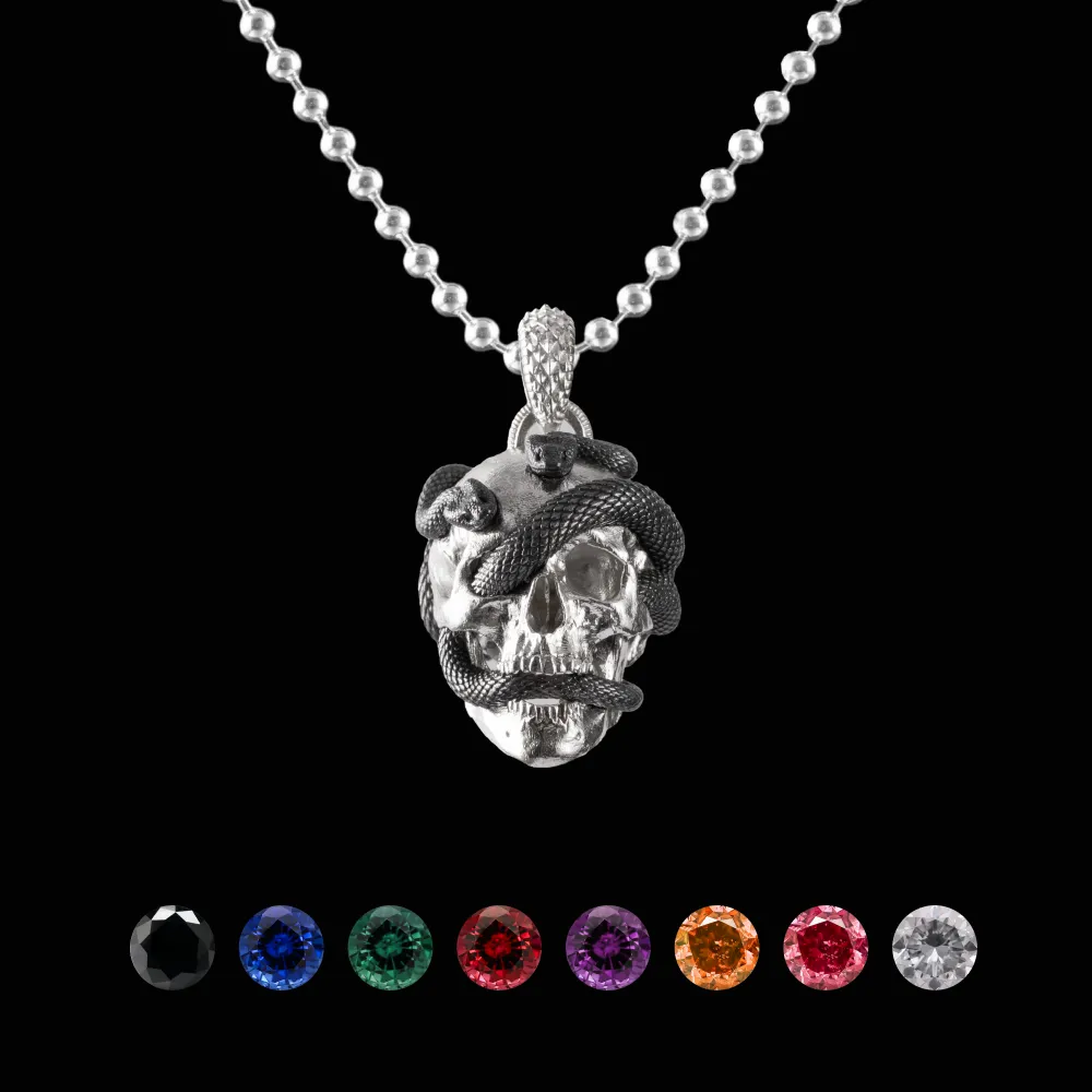 Skull & Snake Pendant - Image 9
