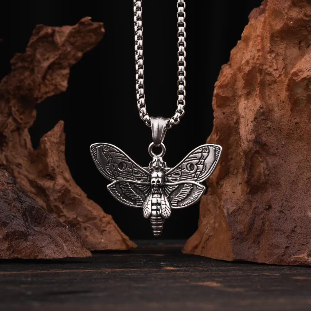 Skull Moth Pendant - Image 2
