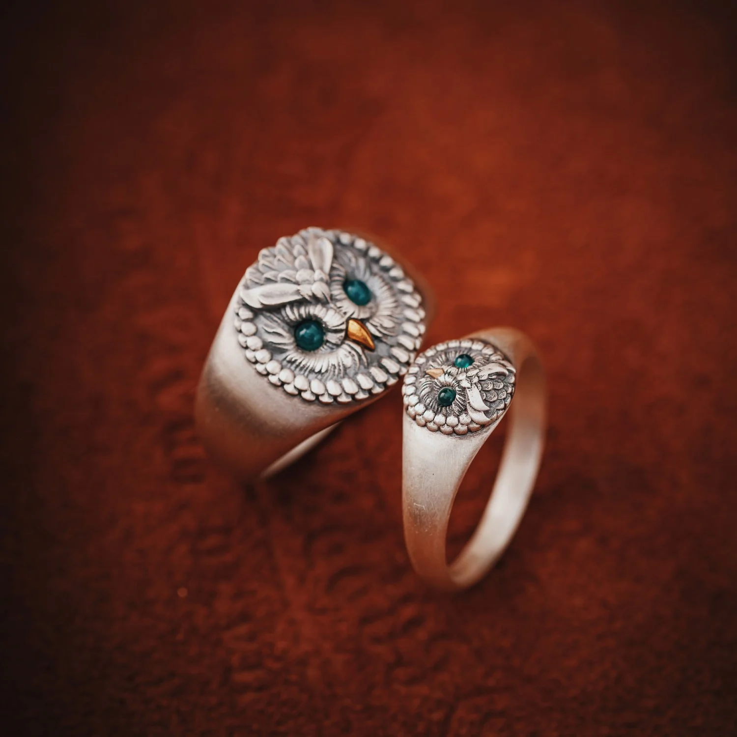Slim Owl Ring - Image 8