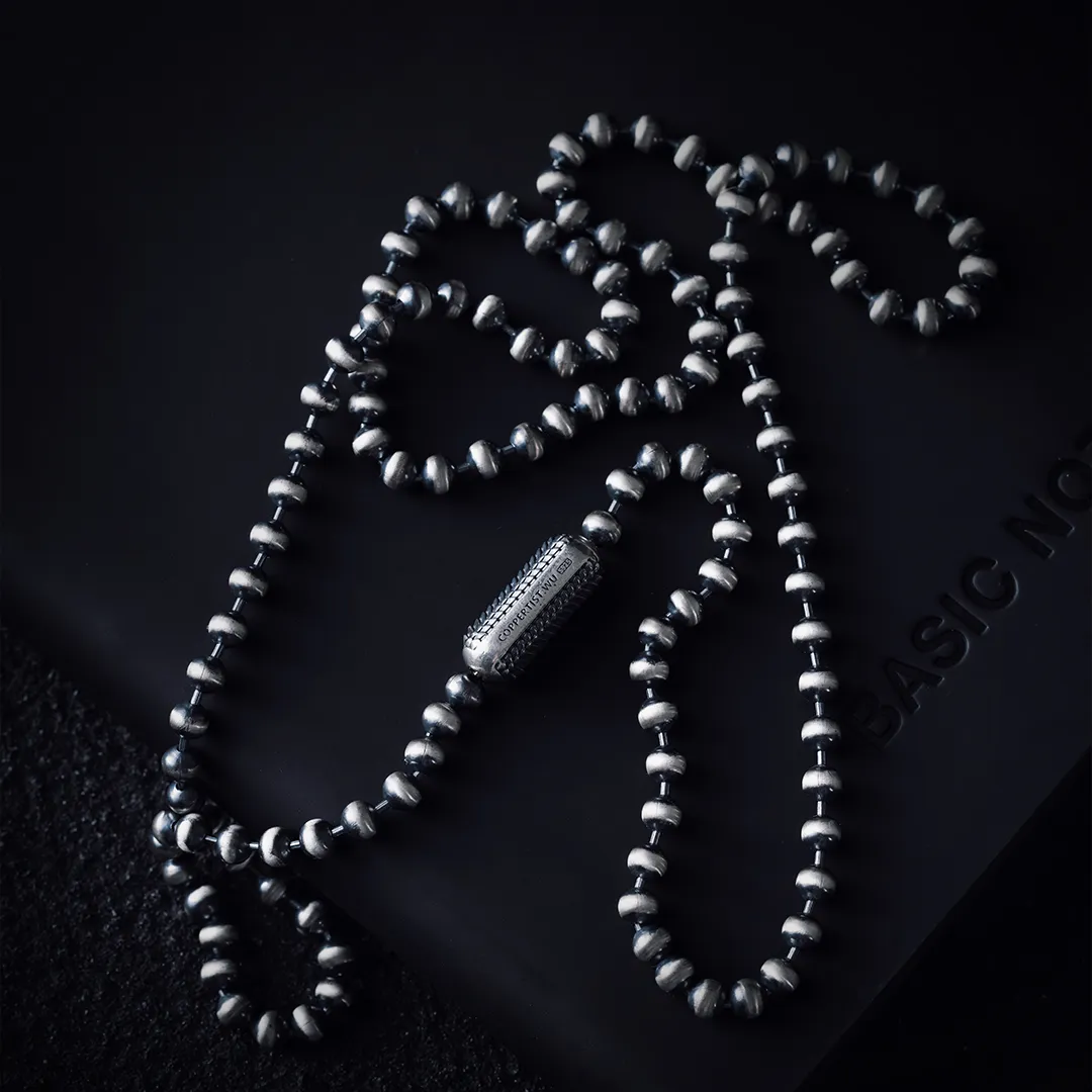 Snake Scale Ball Chain Necklace - 4mm - Image 10