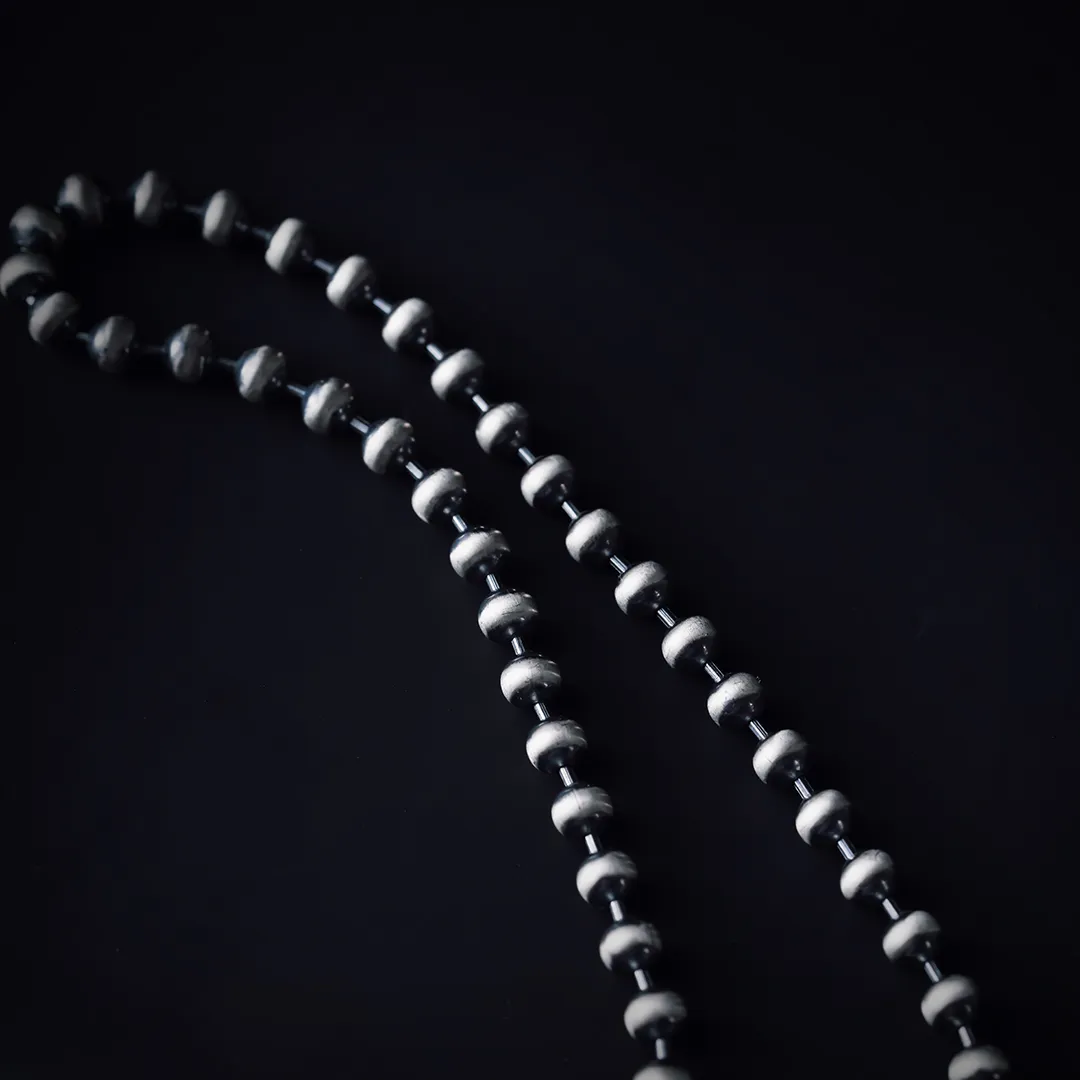 Snake Scale Ball Chain Necklace - 4mm - Image 11