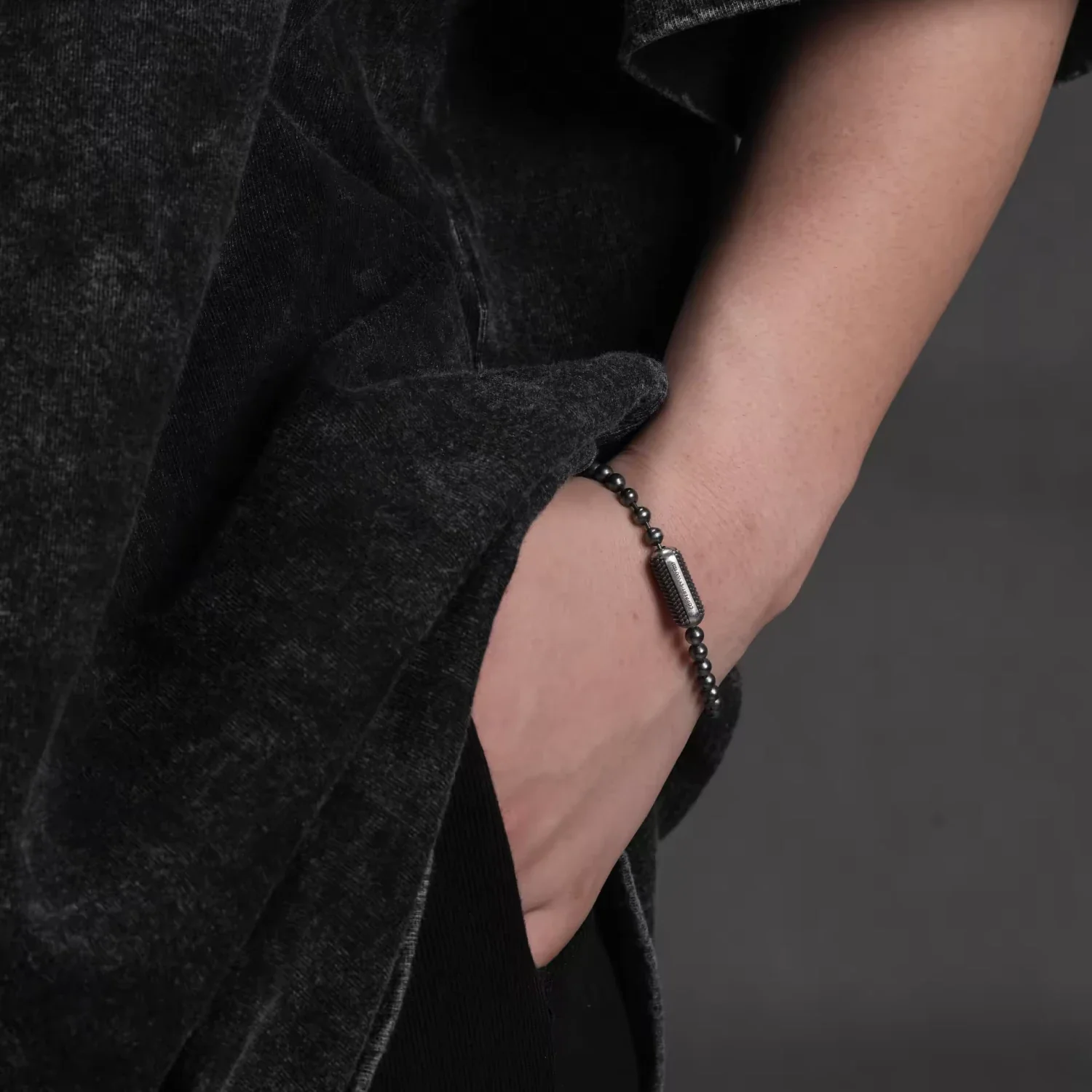 Snake Scale Ball Chain Bracelet - 4mm - Image 4
