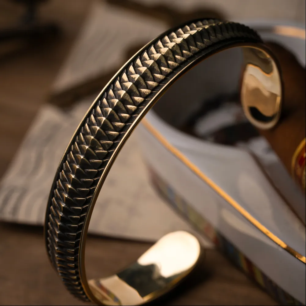 Snake Scale Cuff Bracelet - Image 2