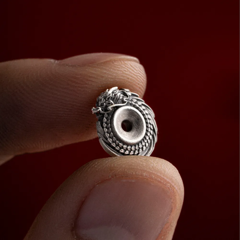 Spiral Dragon Spacer Bead - Image 6