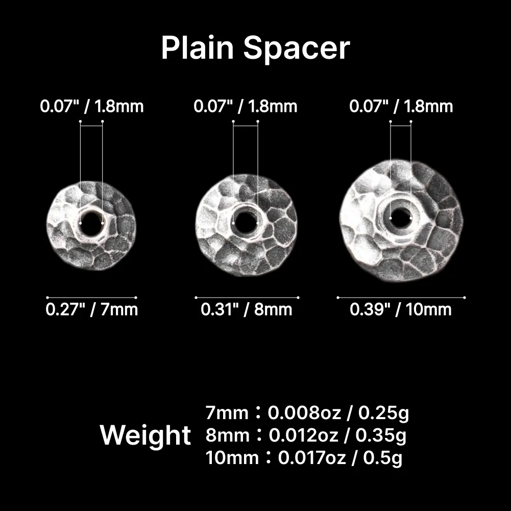 Taoist Silver Chip Spacer - Image 21