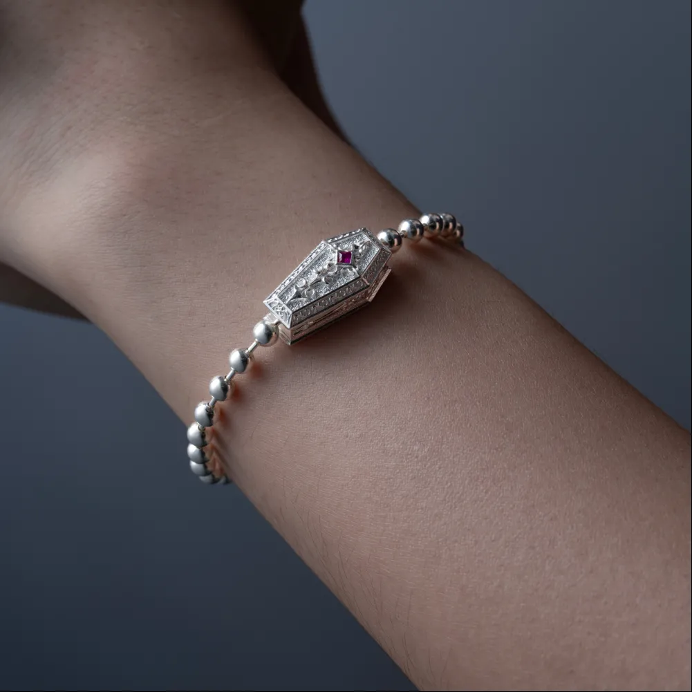 Vampire Coffin Ball Chain Bracelet - Image 6